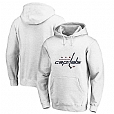 Men's Customized Washington Capitals White All Stitched Pullover Hoodie,baseball caps,new era cap wholesale,wholesale hats